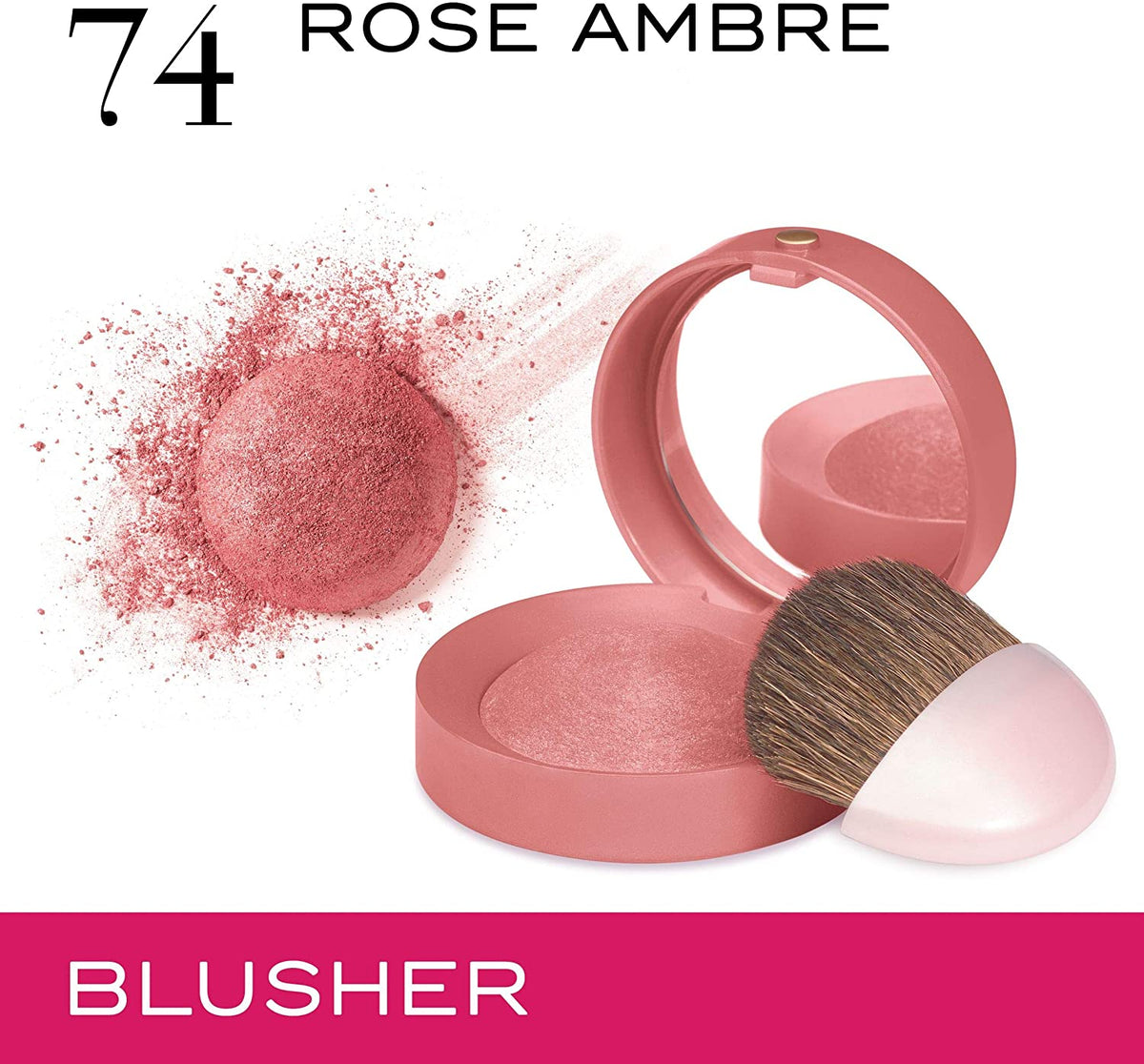 Bourjouis Blusher Nu 74 Rose  Amber