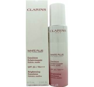 CLARINS WHITE PLUS BRIGHTENING EMULSION Hydrate softens 75 ml