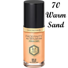 Max Factor Foundation Facefinity All Day Flawless 3 in 1 SPF 20 Vegan - Assorted