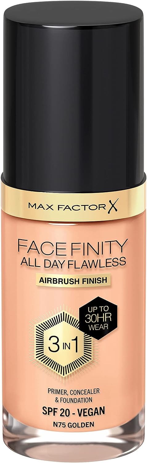 Max Factor Foundation Facefinity All Day Flawless 3 in 1 SPF 20 Vegan - Assorted