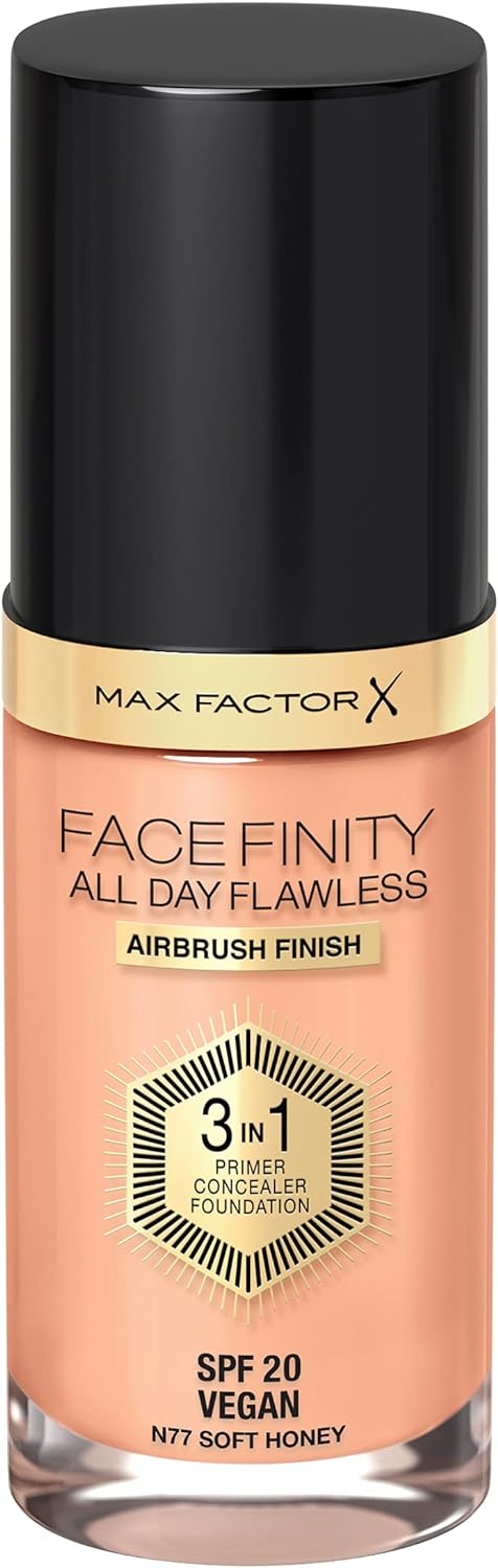 Max Factor Foundation Facefinity All Day Flawless 3 in 1 SPF 20 Vegan - Assorted