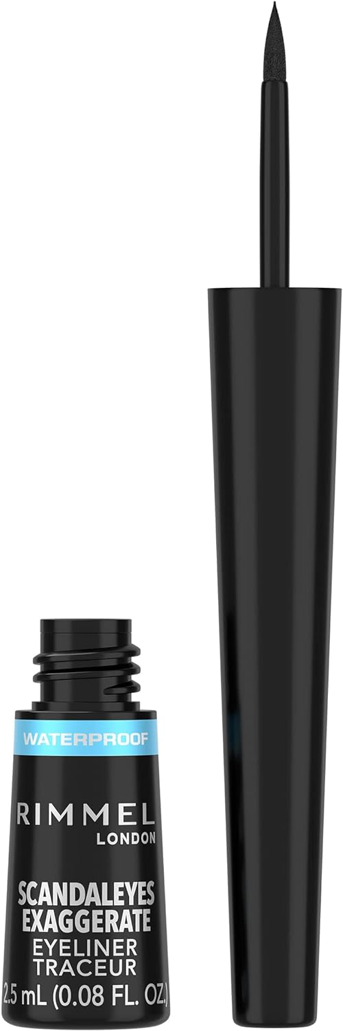 Rimmel Eye Liner Liquid Exagerate Waterproof - 003 Black