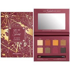 Bourjois Eyeshadow Palette 8 Shades (Primer, Highlighter + 6 Shades & Brush) - 03 Sunset Edition