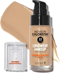 Revlon Foundation ColorStay Combination/Oily Skin, 24 hrs Longwear Makeup SPF 15 Vitamin E - Assorted