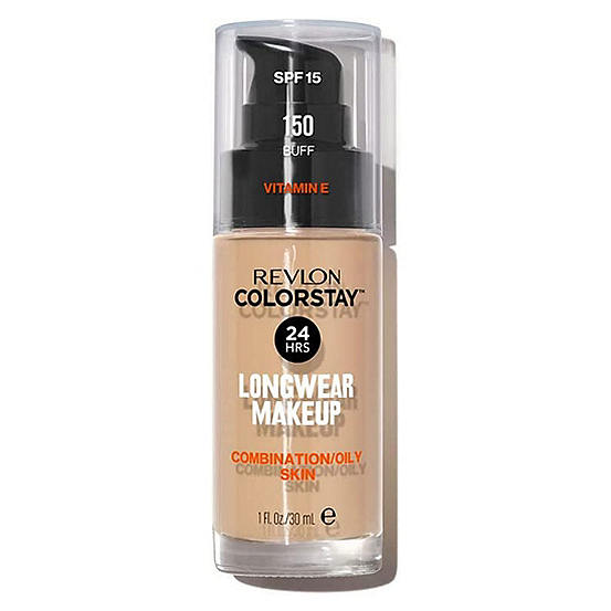 Revlon Foundation ColorStay Combination/Oily Skin, 24 hrs Longwear Makeup SPF 15 Vitamin E - Assorted