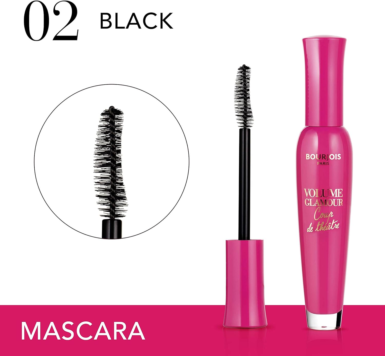 Bourjois Mascara Volume Glamour Coup De Foudre - 03 Black  or 02 Black